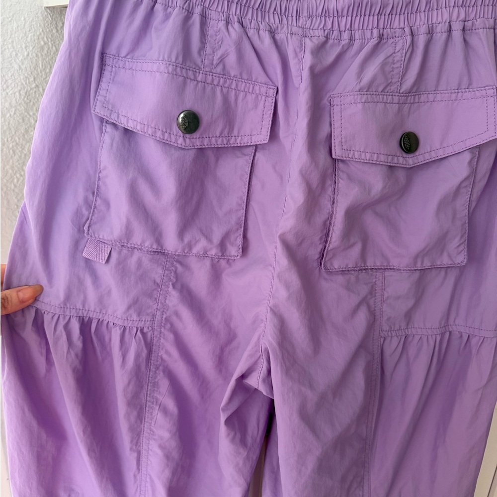 Free People Lavender Drawstring Track Pants - Picture 3 of 5